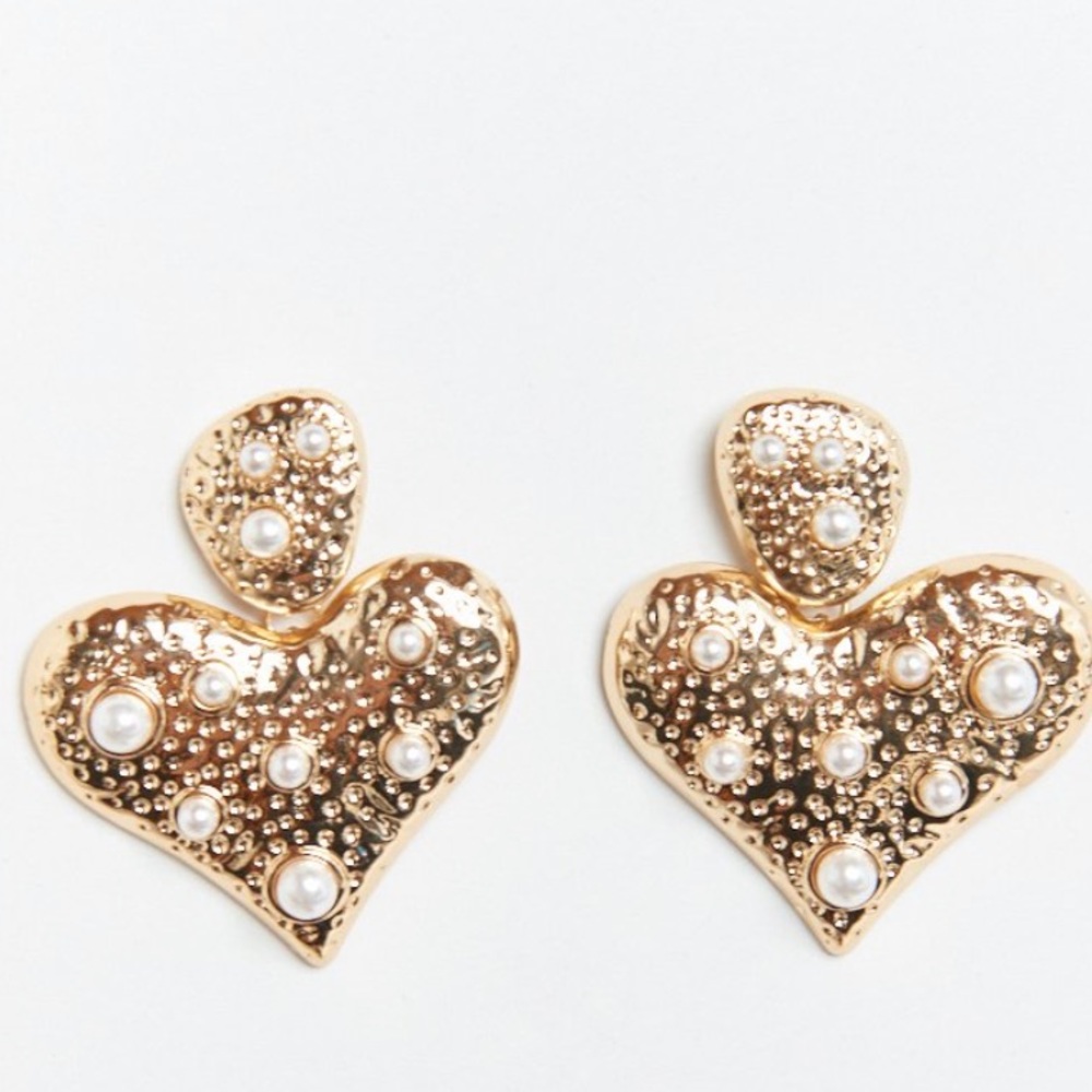 ✨New Amore Heart Earrings - Picture 3 of 5
